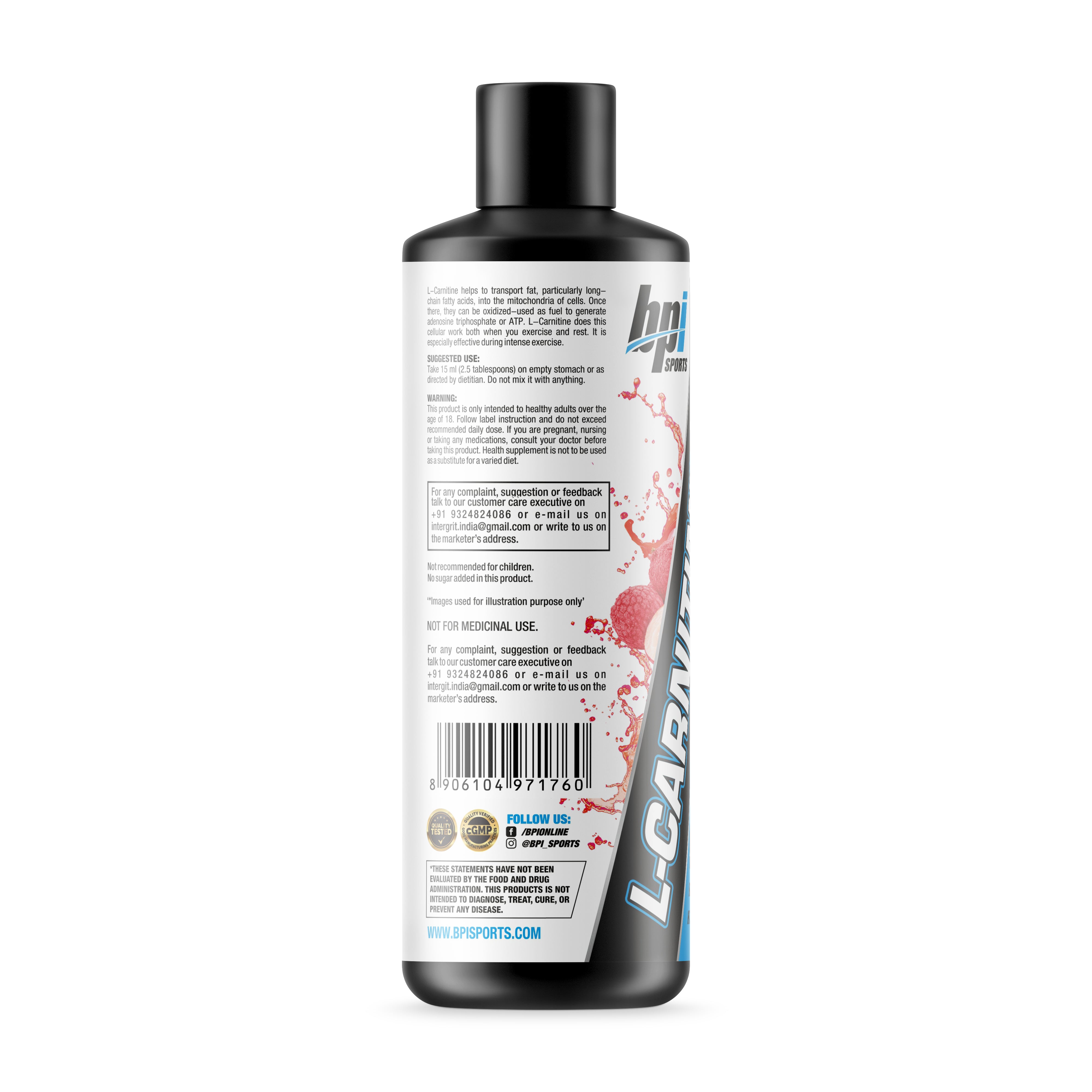 BPI Sports L-Carnitine - 450ml - 30 servings