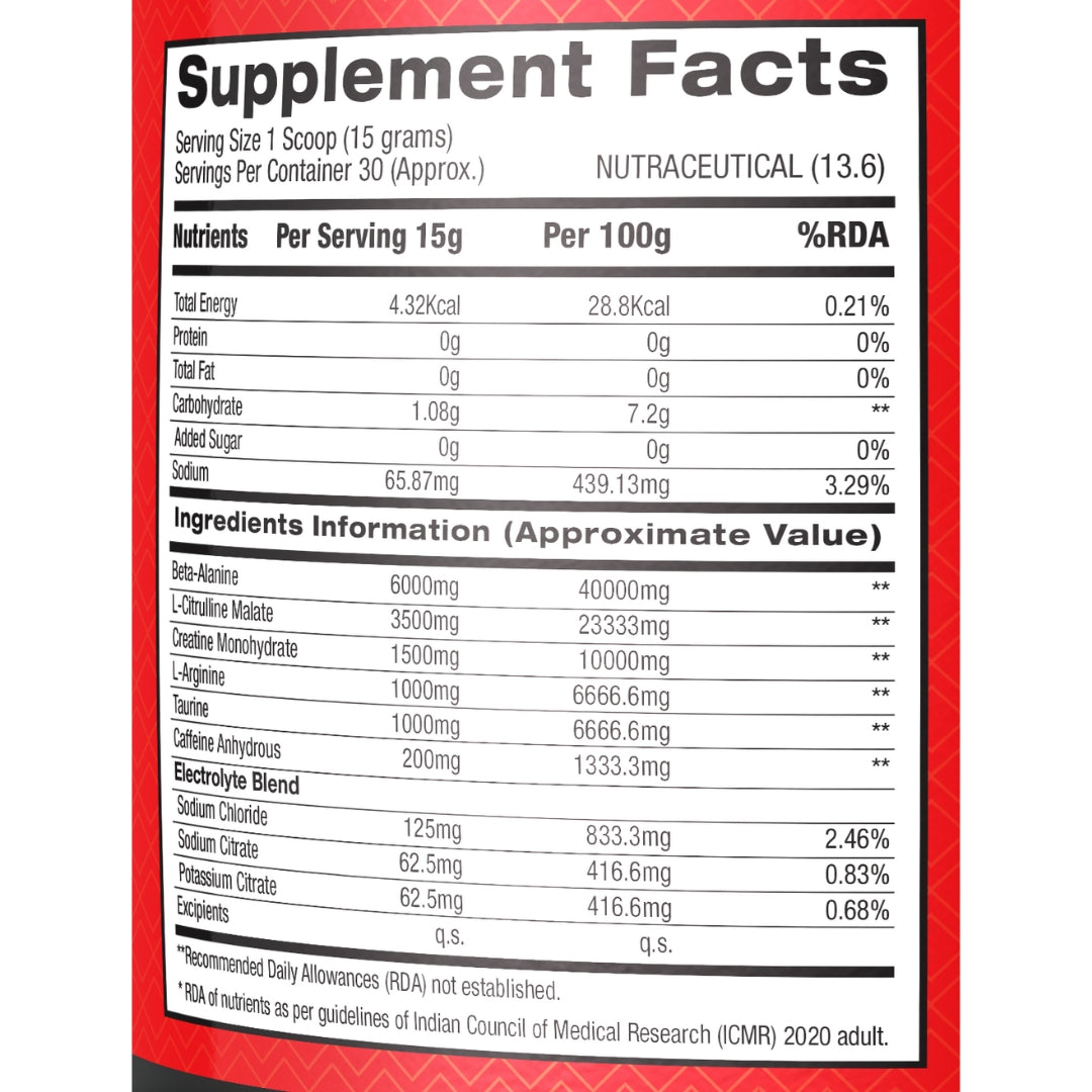 BPI Sports 1.M.R. Vortex | Pre-Workout Supplement(450gm)