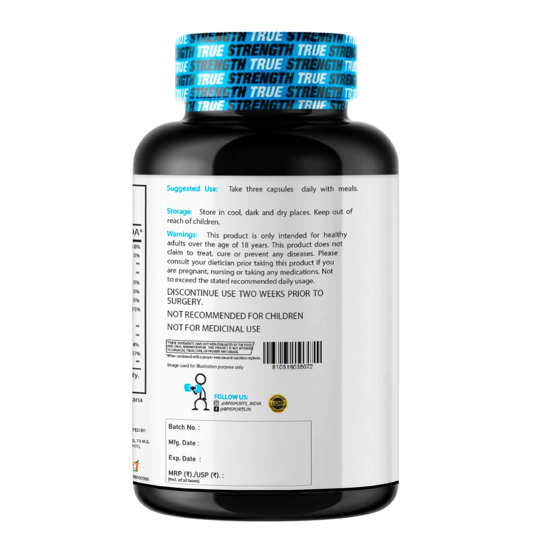 BPI Sports ZMA | Mineral Supplement with Zinc, Magnesium & Vitamin B6 | 90 Capsules