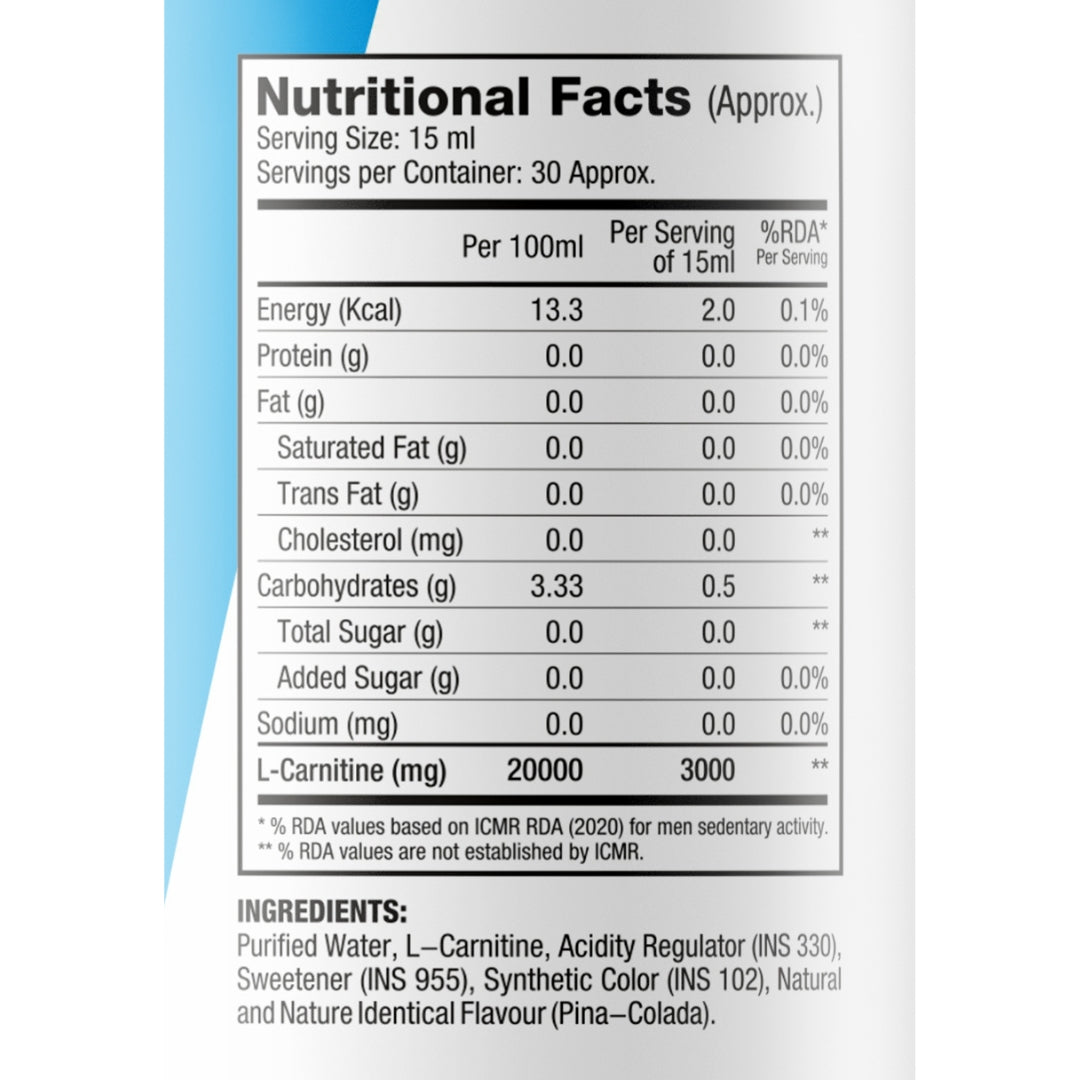 BPI Sports L-Carnitine - 450ml - 30 servings