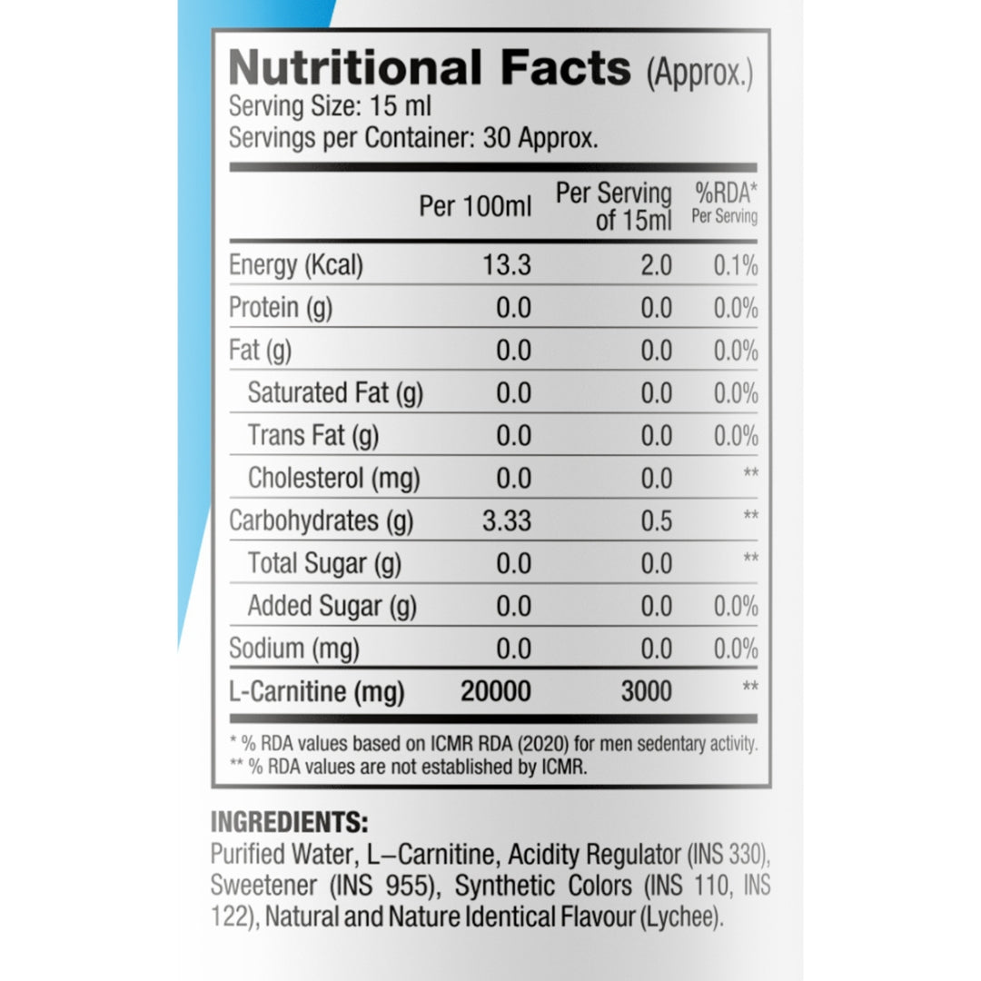 BPI Sports L-Carnitine - 450ml - 30 servings