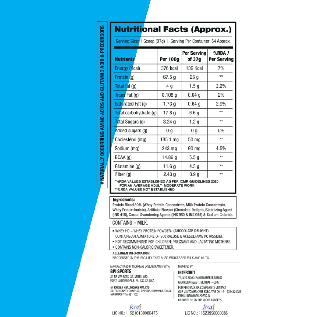 BPI Whey HD