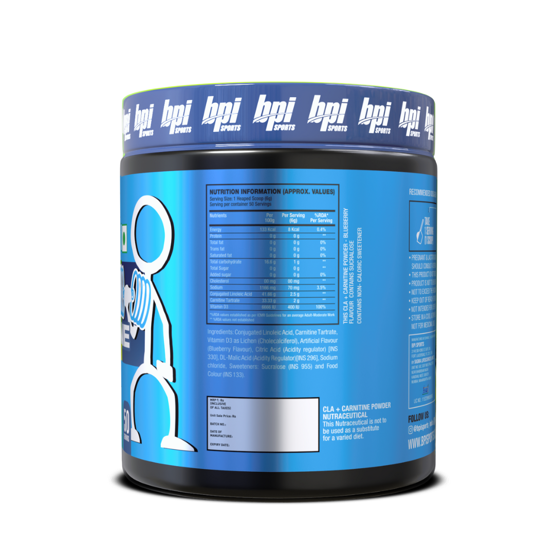 BPI CLA+ Carnitine - 300 Gms - 50 servings