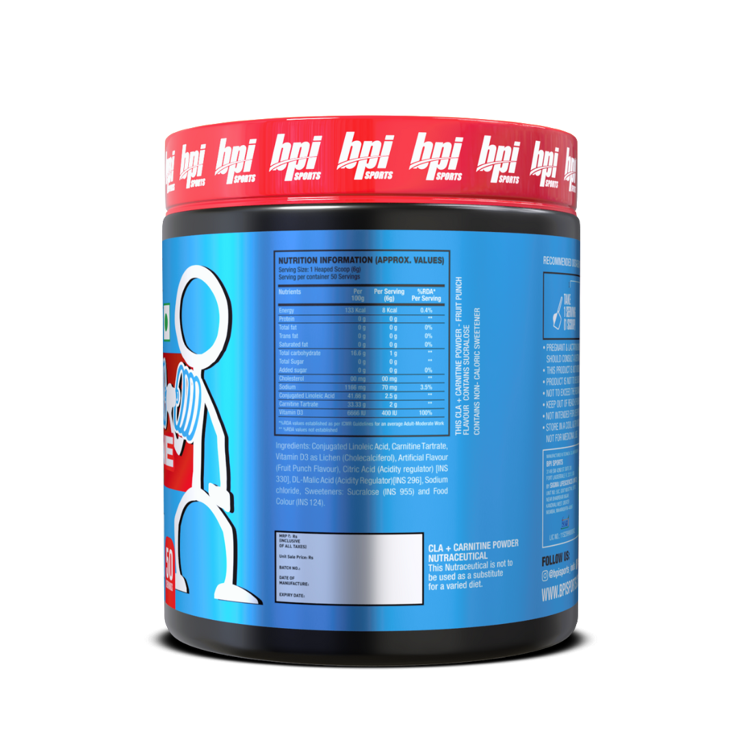 BPI CLA+ Carnitine - 300 Gms - 50 servings