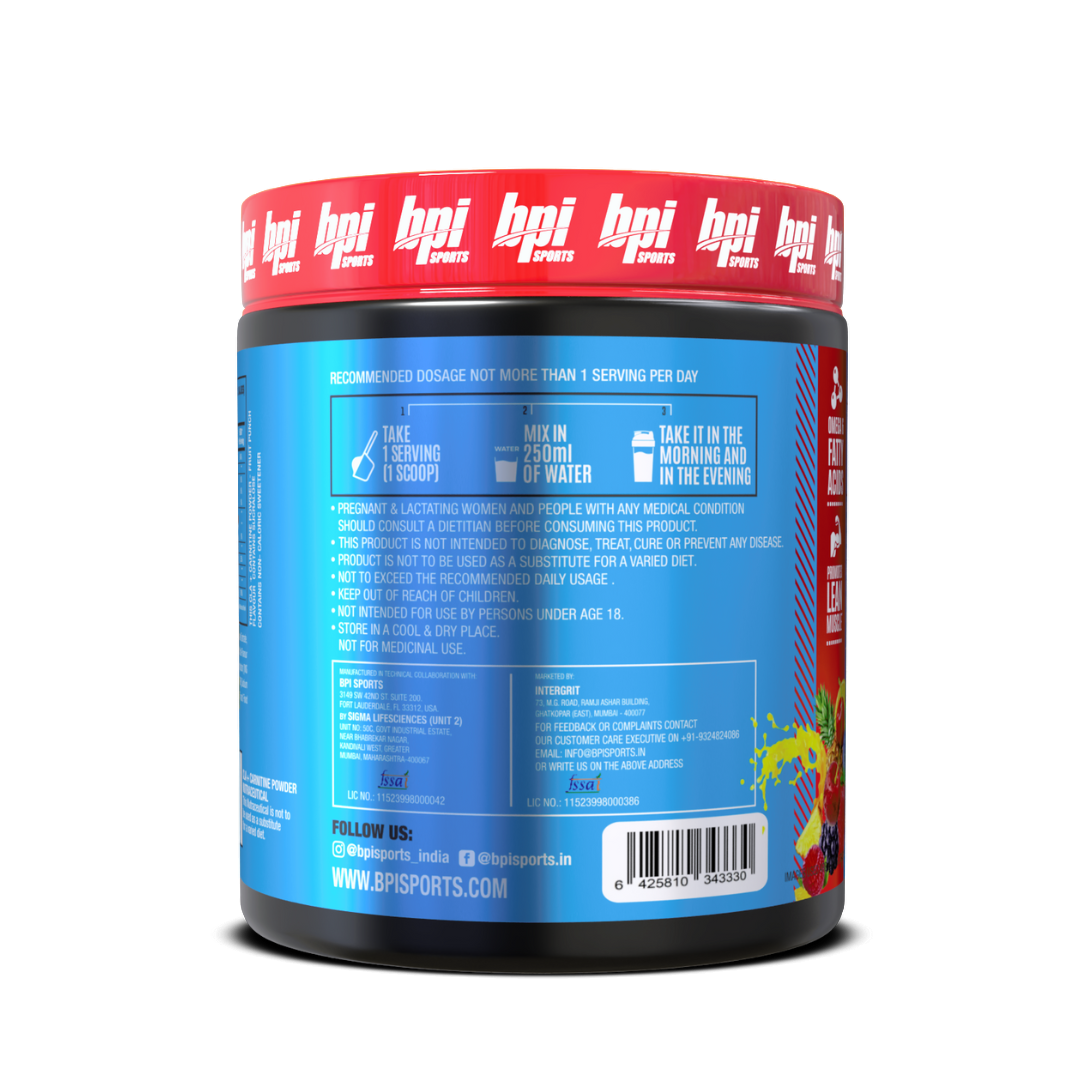 BPI CLA+ Carnitine - 300 Gms - 50 servings