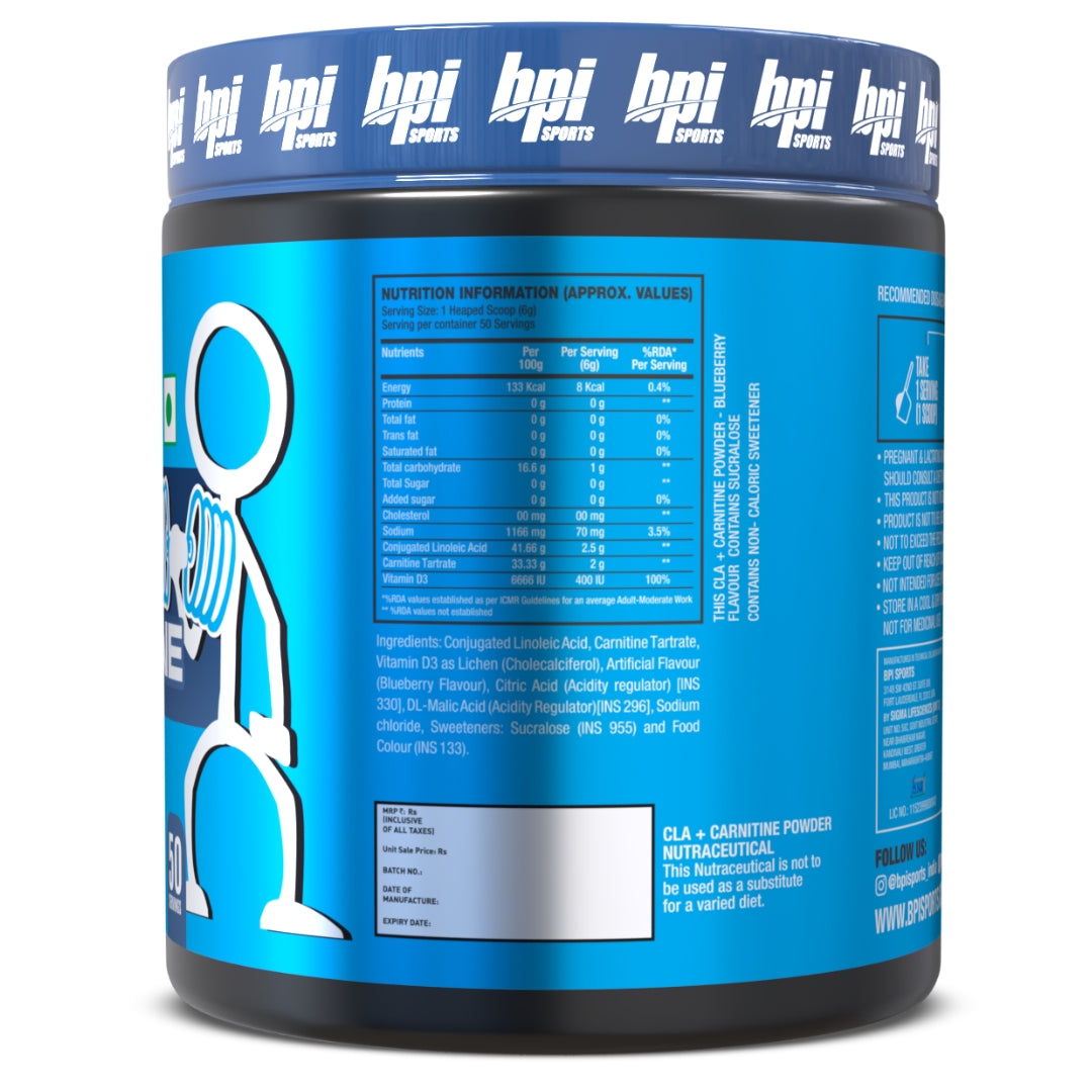BPI CLA+ Carnitine - 300 Gms - 50 servings