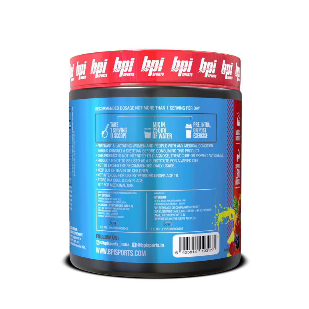 BPI BEST BCAA - 300Gms - 30 servings