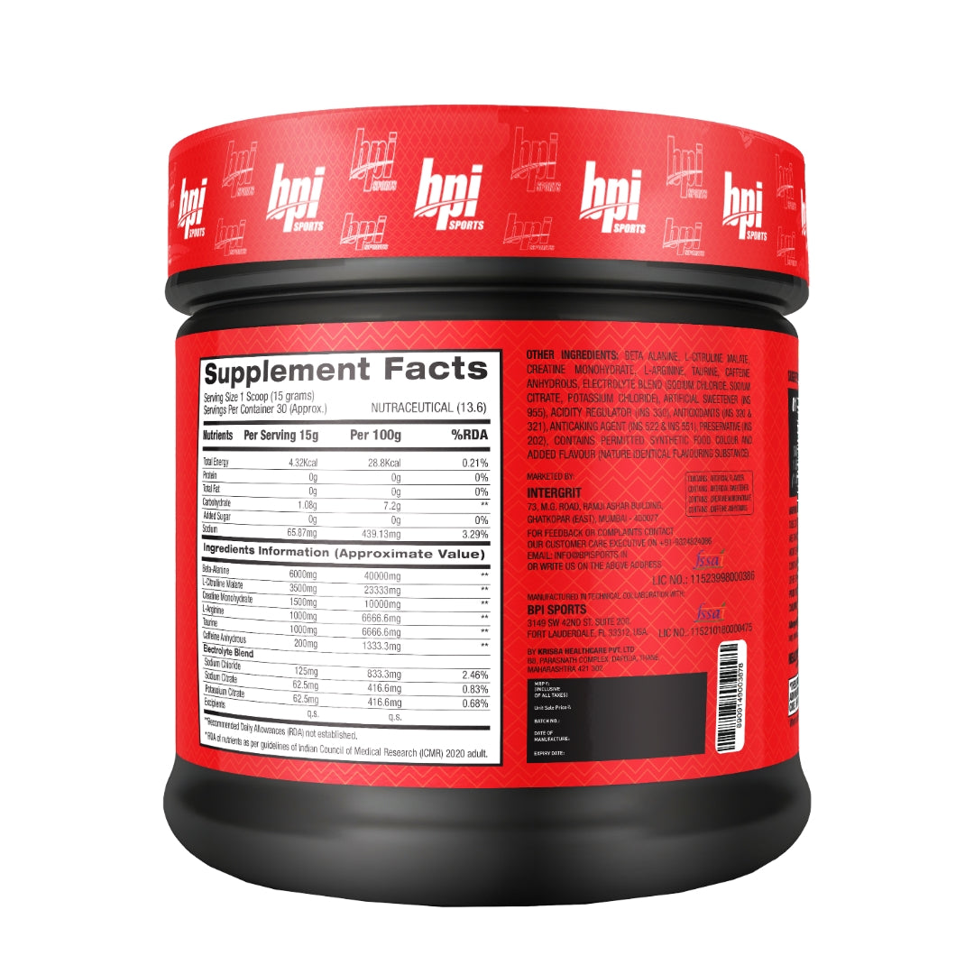 BPI Sports 1.M.R. Vortex | Pre-Workout Supplement(450gm)