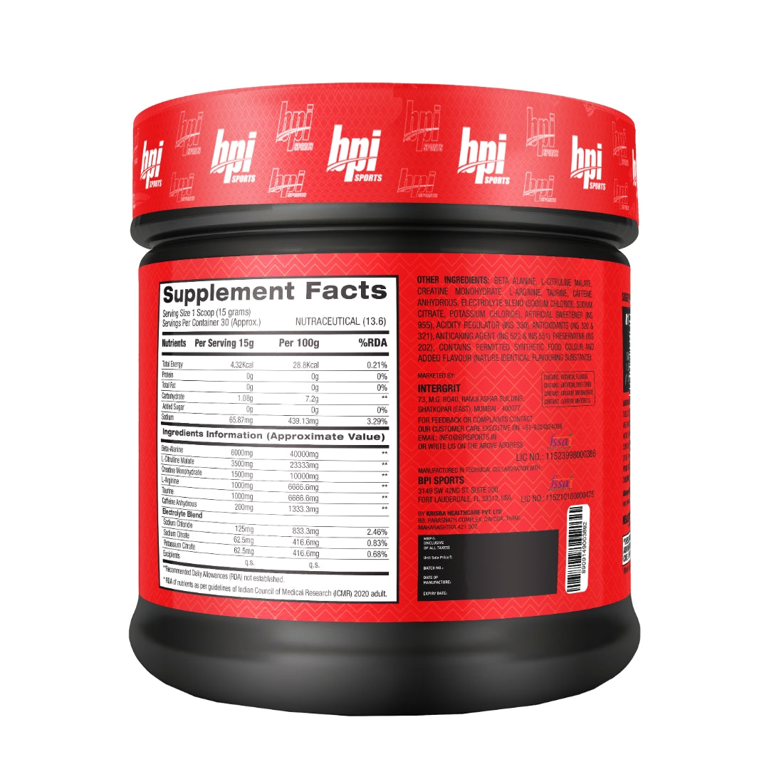 BPI Sports 1.M.R. Vortex | Pre-Workout Supplement(450gm)